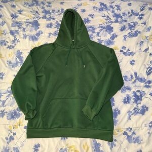 green shein oversized hoodie, marked size XXL